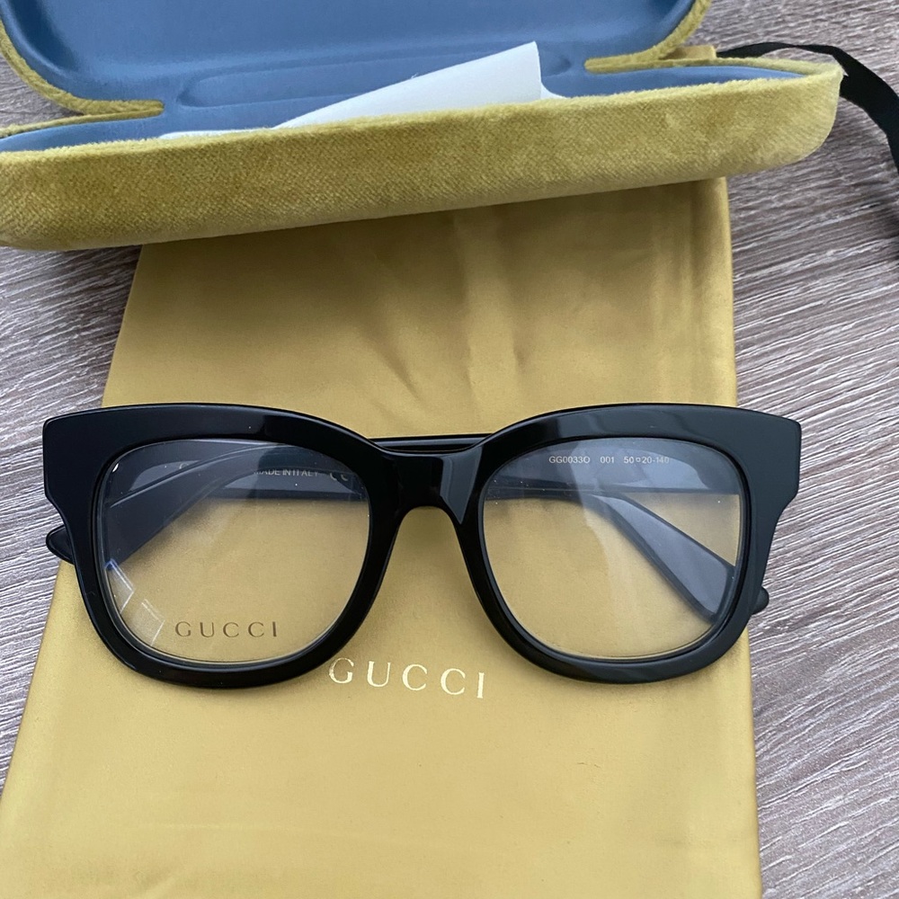 Gucci Black Cat Eye Optical Glasses